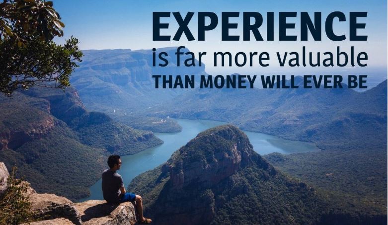 Guide to Living: Experiences Not Things